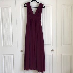 Lulus Heavenly Hues Burgundy Maxi Dress.